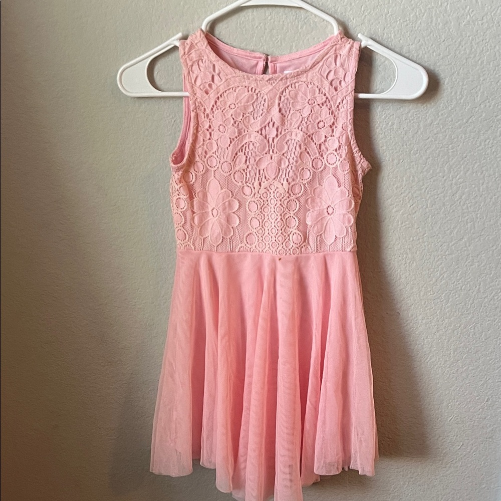 Delightful Pink Lace Dress for Kids